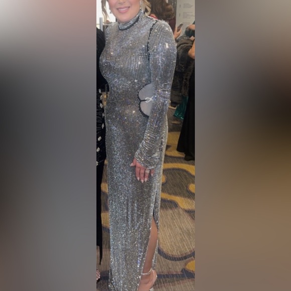 Mach & Mach Crystal Bow & Glass Embroidered Dress - Picture 4 of 4